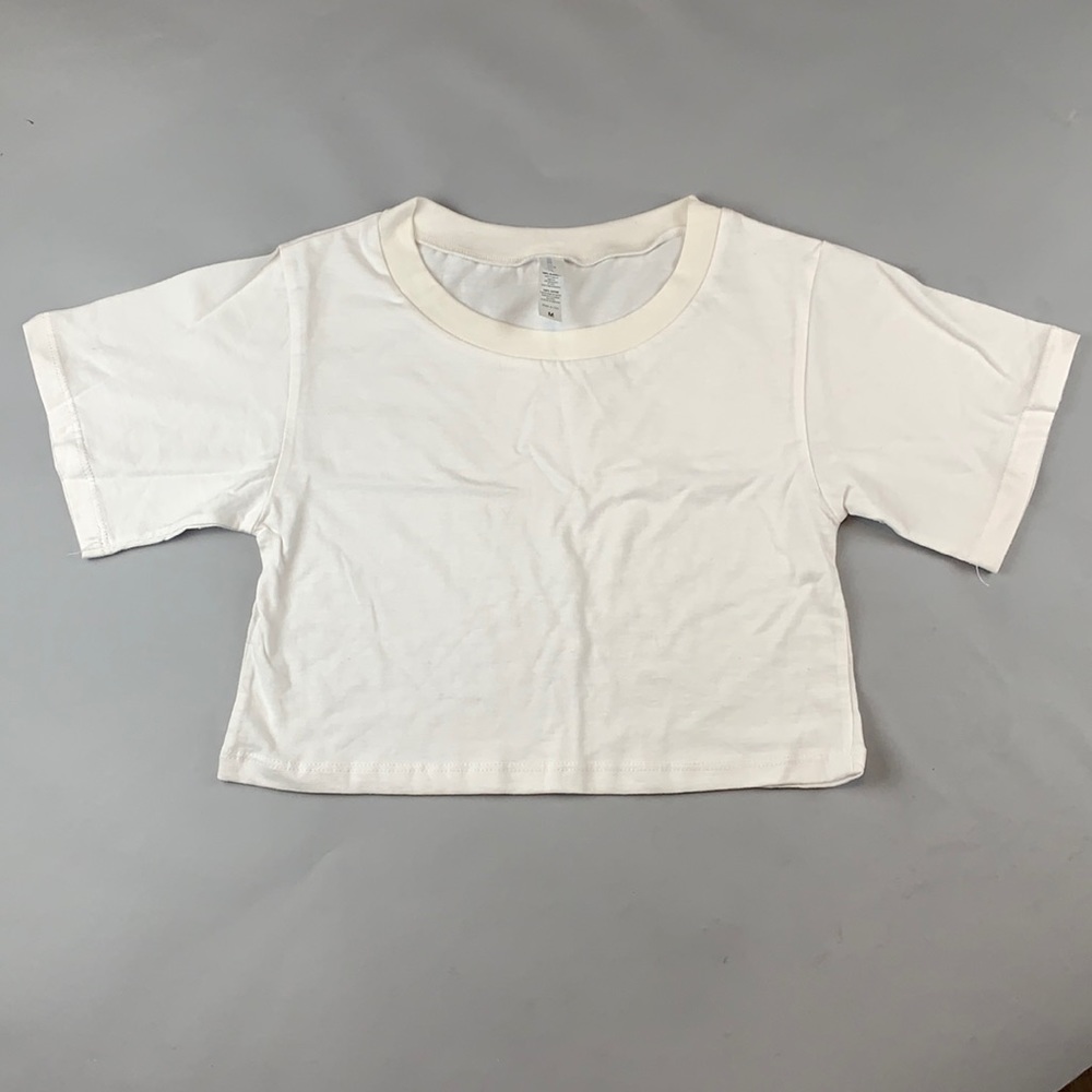 New OTL short sleeve cotton crop top